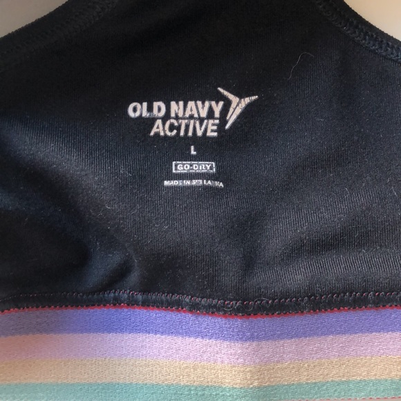 Old Navy Rainbow Sports Bra Racerback - Picture 3 of 4